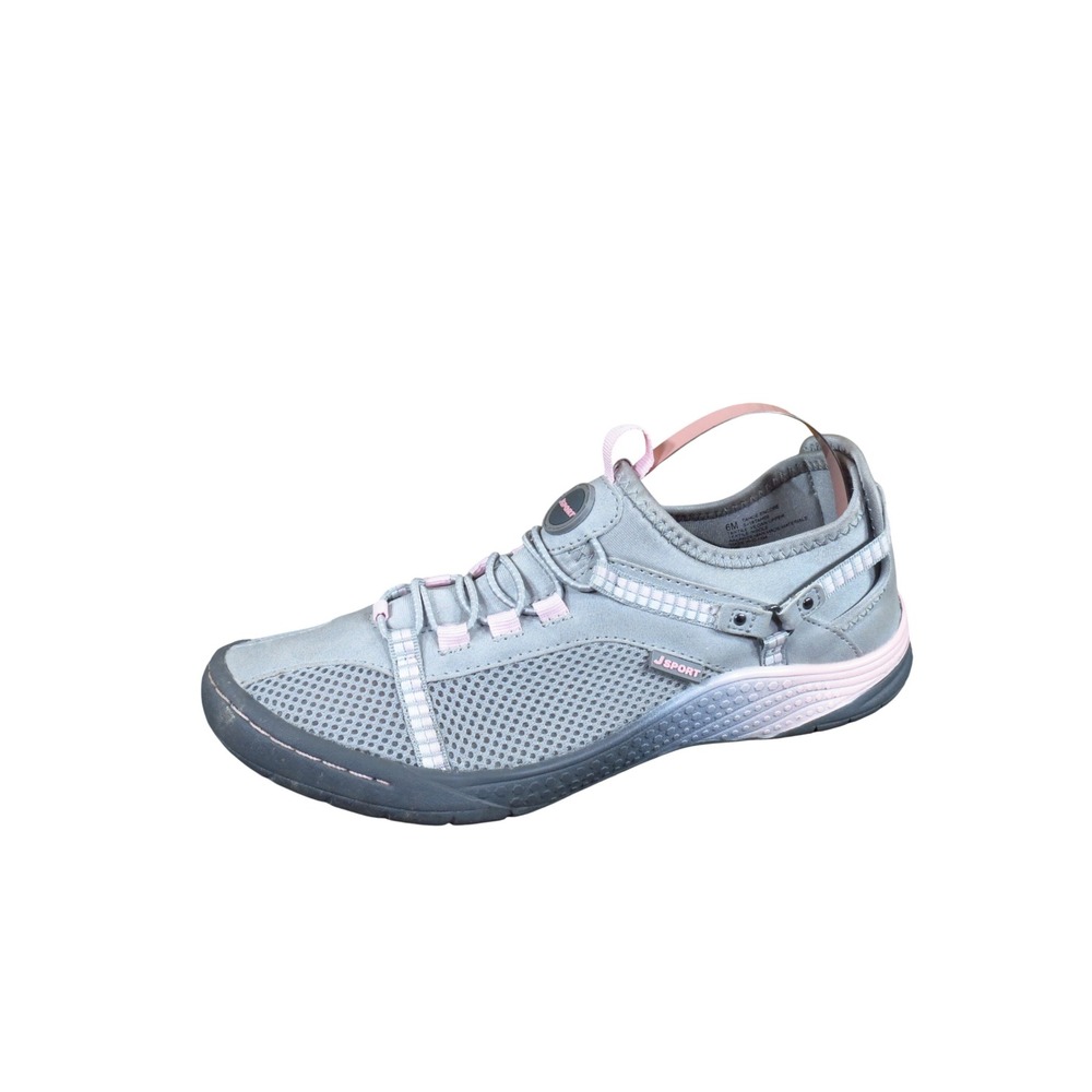 J Sport Tahoe Encore Women Walking Hiking Shoe Size 6 Water Ready Gray Pink